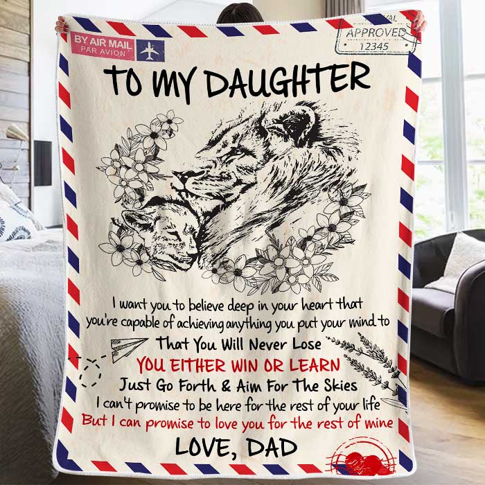 I Promise To Love You For The Rest Of My Life - Dad To Daughter, Blanket.