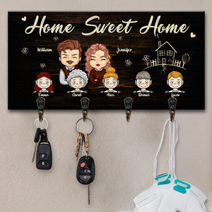 Il n'y a pas d'endroit plus heureux que notre maison - Porte-clés personnalisé, porte-clés - Cadeau pour couples, mari et femme