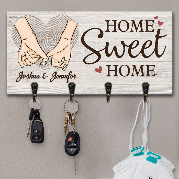 Il n'y a pas de meilleur endroit que la maison - Porte-clés personnalisé, porte-clés - Cadeaux d'anniversaire, cadeau pour couples, mari et femme