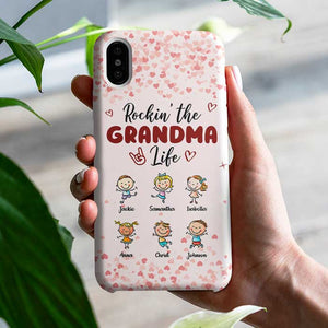 Rockin' This Amazing Grandma Life - Cadeau pour grand-mère - Coque de téléphone personnalisée
