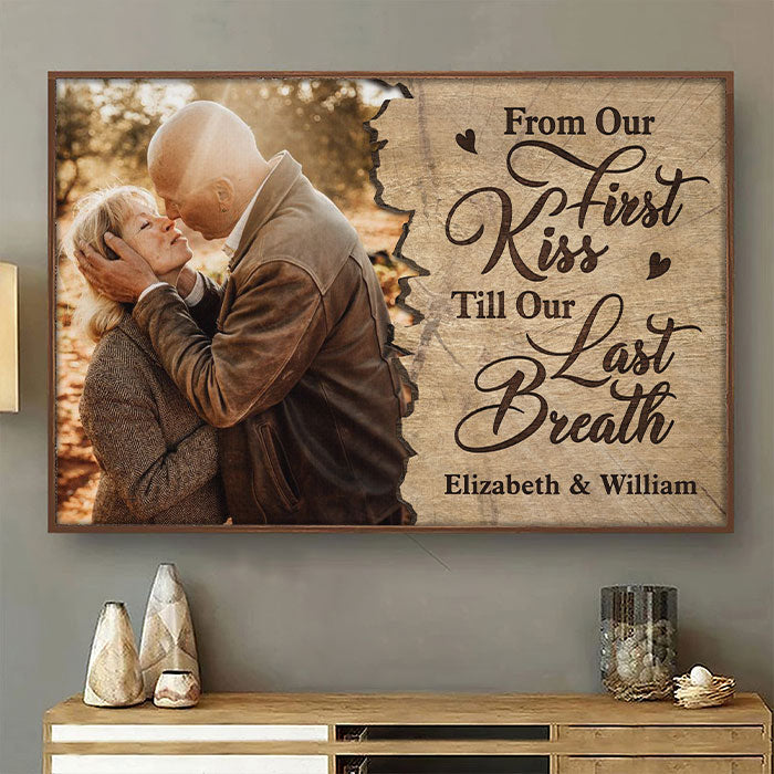 Jusqu'à notre dernier souffle - Affiche horizontale personnalisée - Télécharger une image, cadeau pour couple, mari et femme