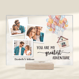 Tu es ma plus grande aventure - Télécharger une image, cadeau pour couple, mari et femme, plaque acrylique personnalisée