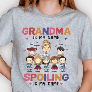 Grand-mère est mon nom et gâter est mon jeu - Cadeau pour maman, grand-mère - T-shirt unisexe personnalisé, sweat à capuche
