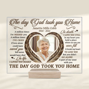 In Death I Love You Still - Personalized Acrylic Plaque - Upload Image, Memorial Gift, Sympathy Gift