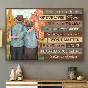 Notre joyeux voyage comptera - Affiche horizontale personnalisée - Cadeau pour couples, mari et femme
