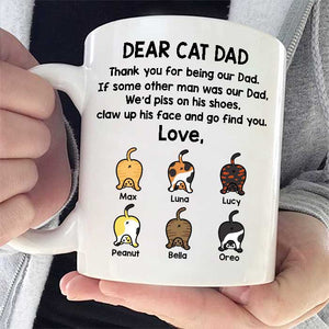 Thank You For Being Our Dad - Gift for Dad - Funny Personalized Mug.
