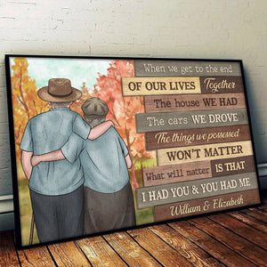 Notre joyeux voyage comptera - Affiche horizontale personnalisée - Cadeau pour couples, mari et femme