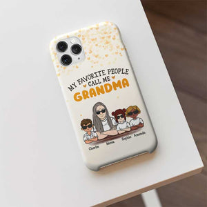 Mes personnes préférées de tous les temps m'appellent grand-mère - Cadeau pour grand-mère - Coque de téléphone personnalisée