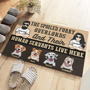Les Seigneurs Furieux Gâtés - Tapis Décoratif Personnalisé - Cadeau Pour Les Amoureux Des Animaux