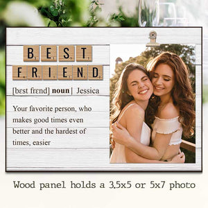 You Know I'm Completely Insane But Love Me Anyway - Gift For Besties, Personalized Photo Frame.