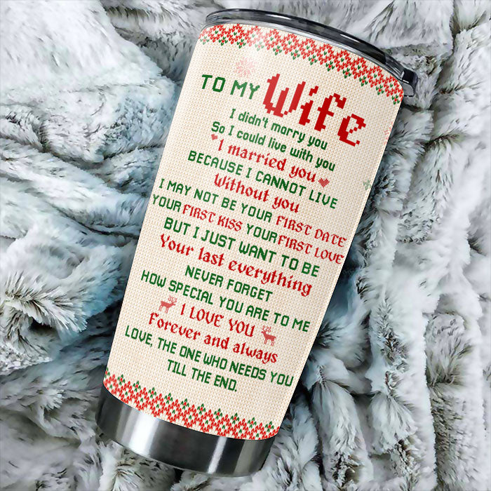 I Married You Because I Cannot Live Without You - Gift For Couples, Personalized Tumbler.