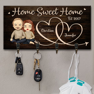 Il n'y a pas d'endroit plus charmant que la maison - Porte-clés personnalisé, porte-clés - Cadeaux d'anniversaire, cadeau pour couples, mari et femme