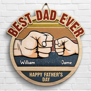 Tu es le meilleur papa - Cadeau pour papa, fête des pères - Panneau en bois personnalisé