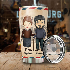 The Day I Met You, I Found My Missing Piece - Gift For Couples, Personalized Tumbler.