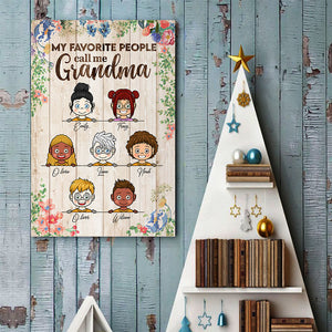 My Favorite People - Personalized Vertical Poster.