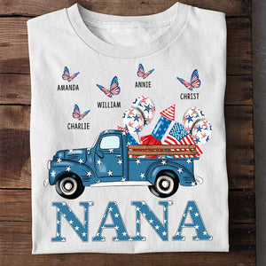 The Love For Family - Gift For 4th Of July - Personalized Unisex T-Shirt.
