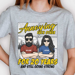 T-shirt unisexe personnalisé « Anniversaire ennuyeux » - Cadeau pour couple, mari et femme