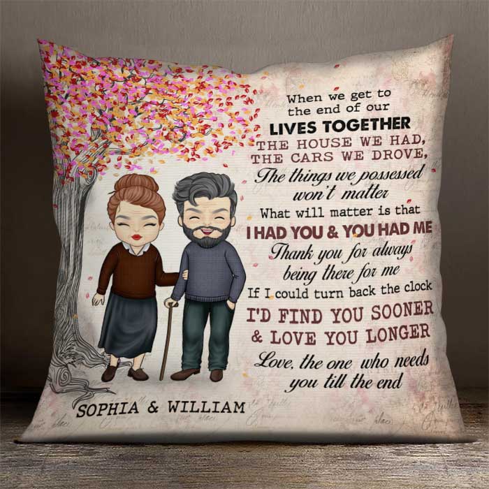 Thank You For Always Being There For Me - Gift For Couples, Husband Wife, Personalized Pillow (Insert Included).