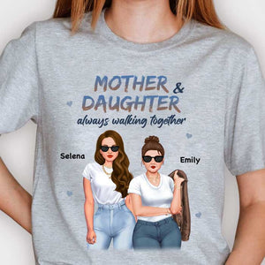 Mère et fille marchent toujours ensemble - Cadeau pour maman, t-shirt unisexe personnalisé, sweat à capuche