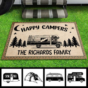 Happy Campers - Personalized Decorative Mat.