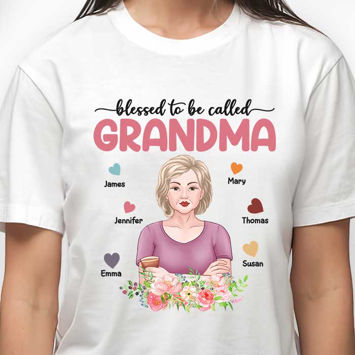 Je suis bénie d'être appelée grand-mère - T-shirt unisexe personnalisé, sweat à capuche, sweat-shirt - Cadeau pour grand-mère, grands-parents