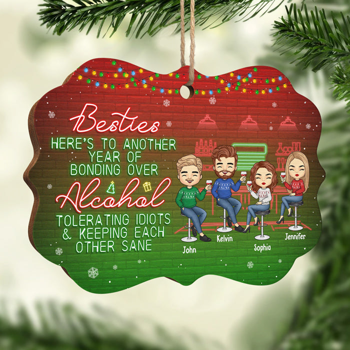 Notre amitié est infinie - Décoration personnalisée pour meilleure amie - Bois en forme de Benelux - Cadeau de Noël pour meilleures amies, meilleures amies, sœurs