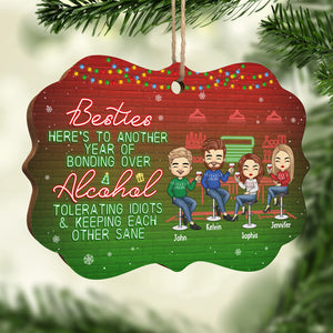 Notre amitié est infinie - Décoration personnalisée pour meilleure amie - Bois en forme de Benelux - Cadeau de Noël pour meilleures amies, meilleures amies, sœurs