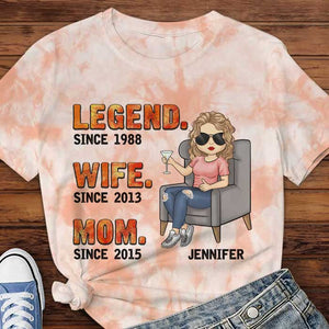 T-shirt unisexe personnalisé « Mama depuis des années »