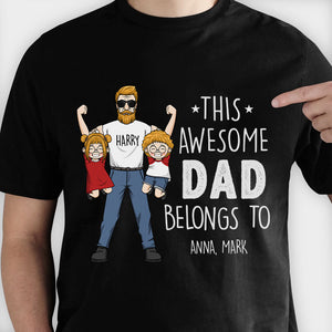 Ce papa génial appartient à - Cadeau pour papa, cadeau pour la fête des pères - T-shirt unisexe personnalisé, sweat à capuche