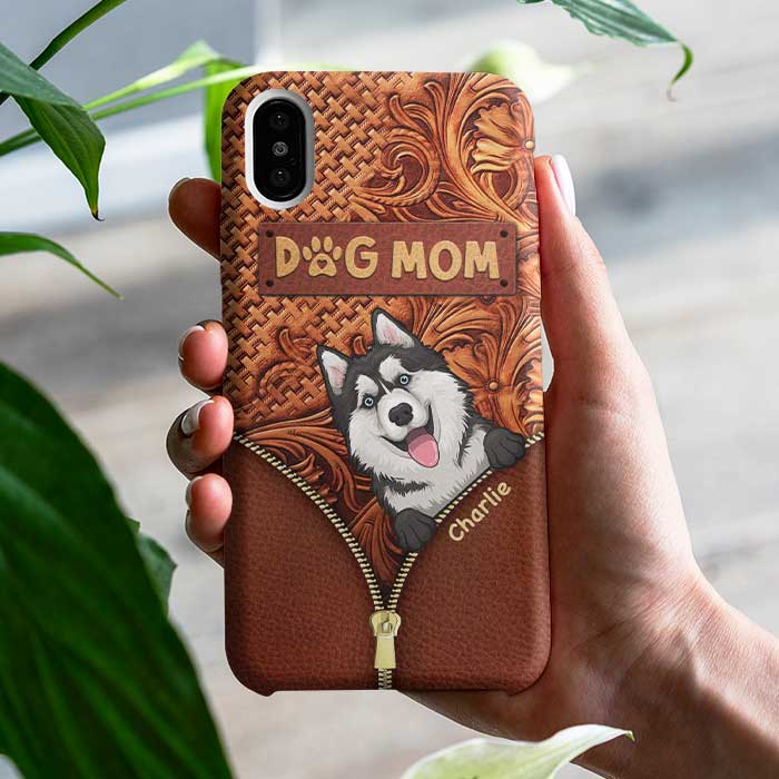 Maman de chiens géniaux - Cadeau pour maman chien, coque de téléphone personnalisée