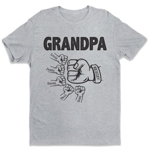 Meilleur grand-père du monde - T-shirt, sweat à capuche et sweat-shirt unisexe personnalisé pour la famille - Cadeau pour grand-père et grands-parents