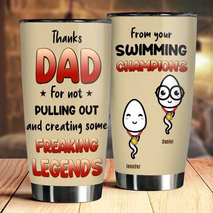 Merci papa de ne pas t'être retiré - Cadeau pour papa - Gobelet personnalisé