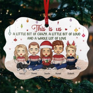 Le plus beau cadeau de tous, c'est la famille - Décoration familiale personnalisée - Aluminium en forme de Benelux - Cadeau de Noël pour les membres de la famille