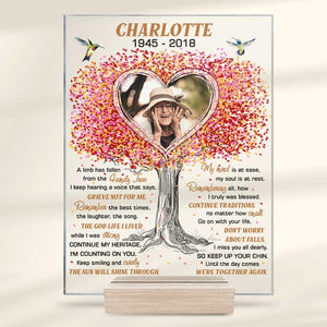 Until The Day Comes We’re Together Again - Upload Image - Personalized Acrylic Plaque