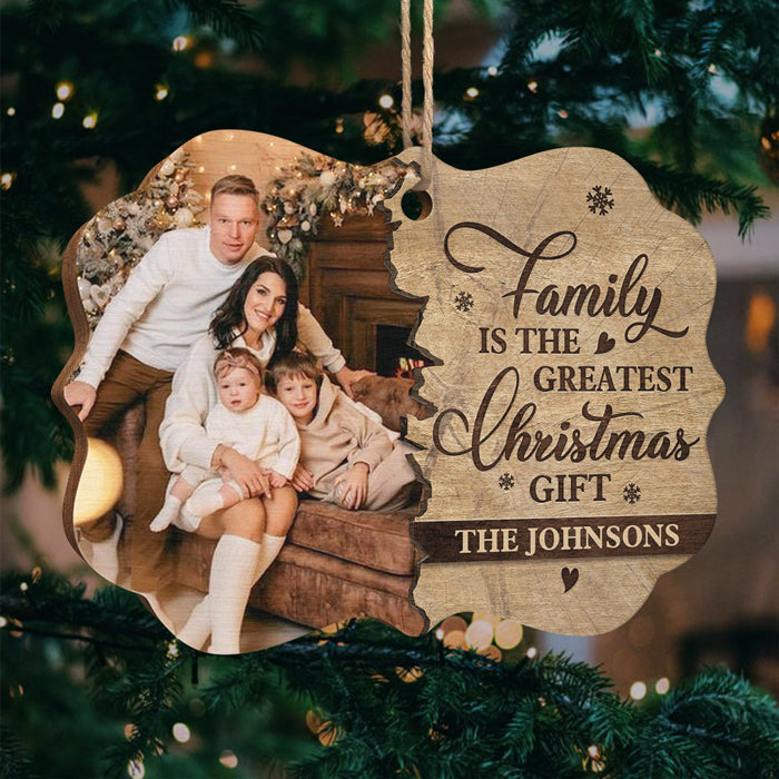Le plus beau cadeau de Noël, c'est la famille ! Décoration de Noël en bois personnalisée en forme de Benelux, portrait photo de famille personnalisé, décoration photo personnalisée - Télécharger une image, cadeau pour la famille, cadeau de Noël