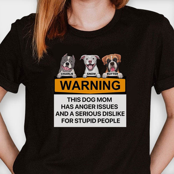 Attention, cette personne peut parler de chiens à tout moment - Cadeau pour maman de chien - T-shirt unisexe personnalisé, sweat à capuche
