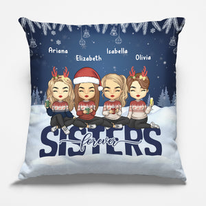 Nous sommes les meilleurs amis pour toujours - Oreiller personnalisé Bestie (insert inclus) - Cadeau de Noël pour les meilleures amies, BFF, sœurs