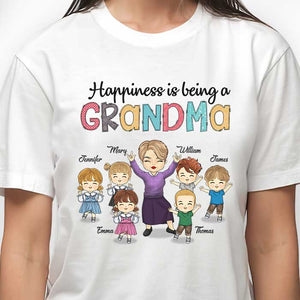 Le bonheur, c'est d'être grand-mère - T-shirt, sweat à capuche et sweat-shirt unisexe personnalisé - Cadeau pour grand-mère et grands-parents
