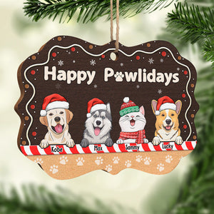 Croyez aux pattes du Père Noël - Ornement personnalisé pour chien et chat - Bois en forme de Benelux - Cadeau de Noël pour propriétaires et amoureux des animaux