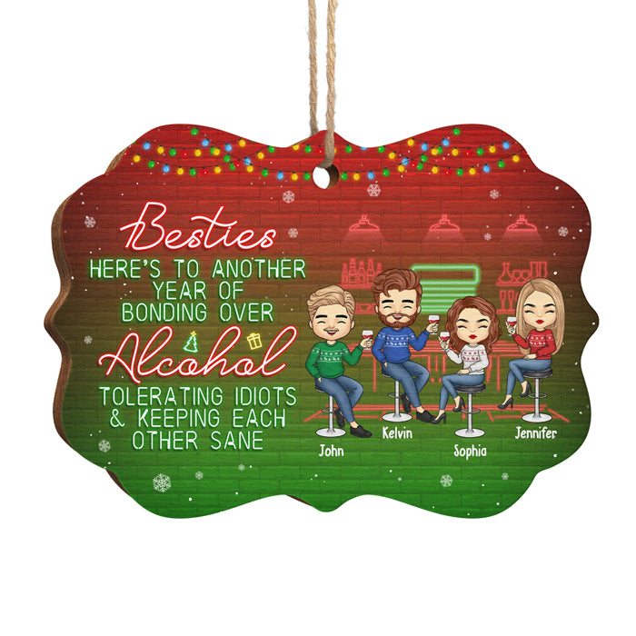 Notre amitié est infinie - Décoration personnalisée pour meilleure amie - Bois en forme de Benelux - Cadeau de Noël pour meilleures amies, meilleures amies, sœurs