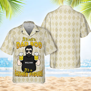 Ce n'est pas un corps de papa, c'est une figure paternelle - Cadeau pour père - Chemise hawaïenne unisexe personnalisée