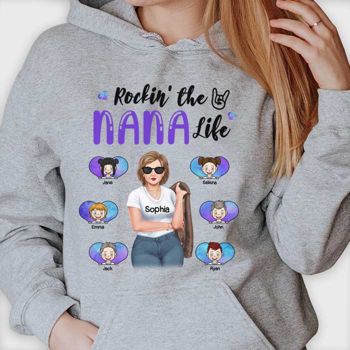 T-shirt et sweat à capuche unisexe personnalisé pour maman et grand-mère
