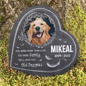Tu étais plus qu'un animal de compagnie, tu étais un membre de la famille - Pierre commémorative personnalisée, pierre tombale pour animal de compagnie - Télécharger une image, cadeau commémoratif, cadeau de condoléances
