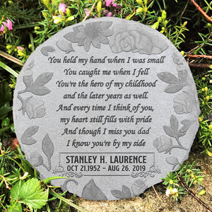You Caught Me When I Fell - Personalized Memorial Stone, Human Grave Marker - Memorial Gift, Sympathy Gift