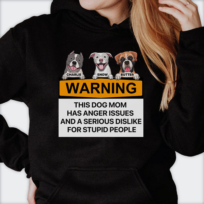 Attention, cette personne peut parler de chiens à tout moment - Cadeau pour maman de chien - T-shirt unisexe personnalisé, sweat à capuche