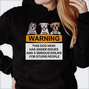 Attention, cette personne peut parler de chiens à tout moment - Cadeau pour maman de chien - T-shirt unisexe personnalisé, sweat à capuche