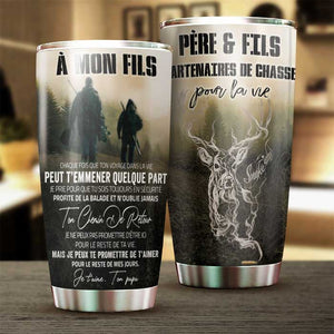 Père Et Fils - Partenaires De Chasse Pour La Vie - Tumbler Français