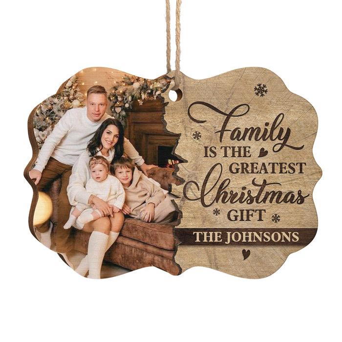 Le plus beau cadeau de Noël, c'est la famille ! Décoration de Noël en bois personnalisée en forme de Benelux, portrait photo de famille personnalisé, décoration photo personnalisée - Télécharger une image, cadeau pour la famille, cadeau de Noël