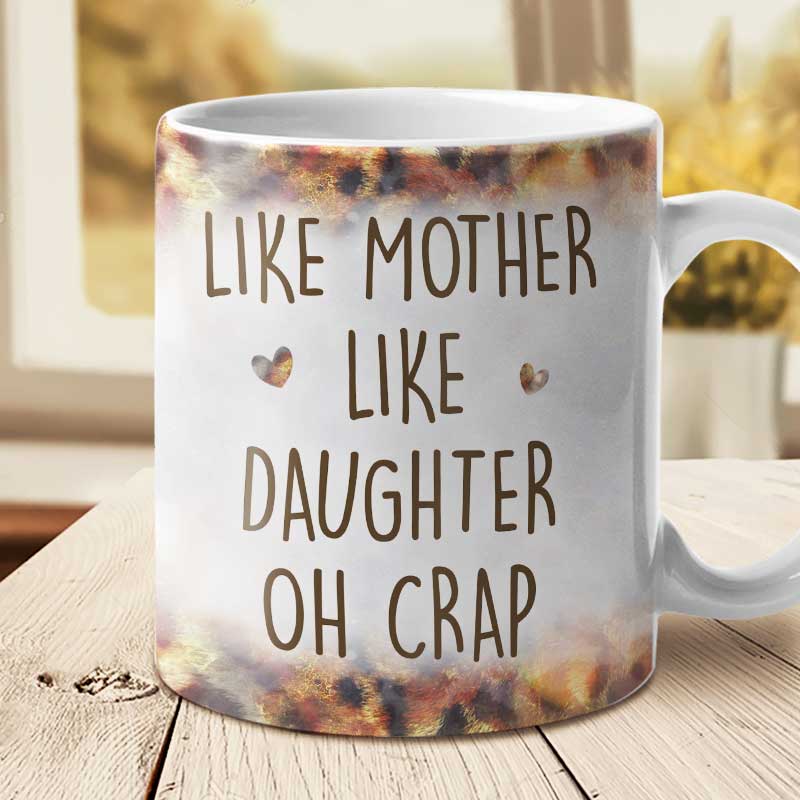 Telle mère, telle fille - Cadeau pour maman, grand-mère - Tasse personnalisée