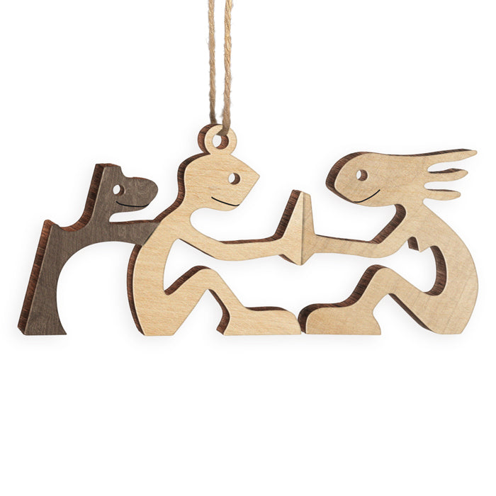 Mon adorable petit bébé en fourrure – Décoration de Noël en bois – Cadeau pour les amoureux des animaux, cadeau de Noël